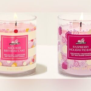 Bath and body Works milk candle set